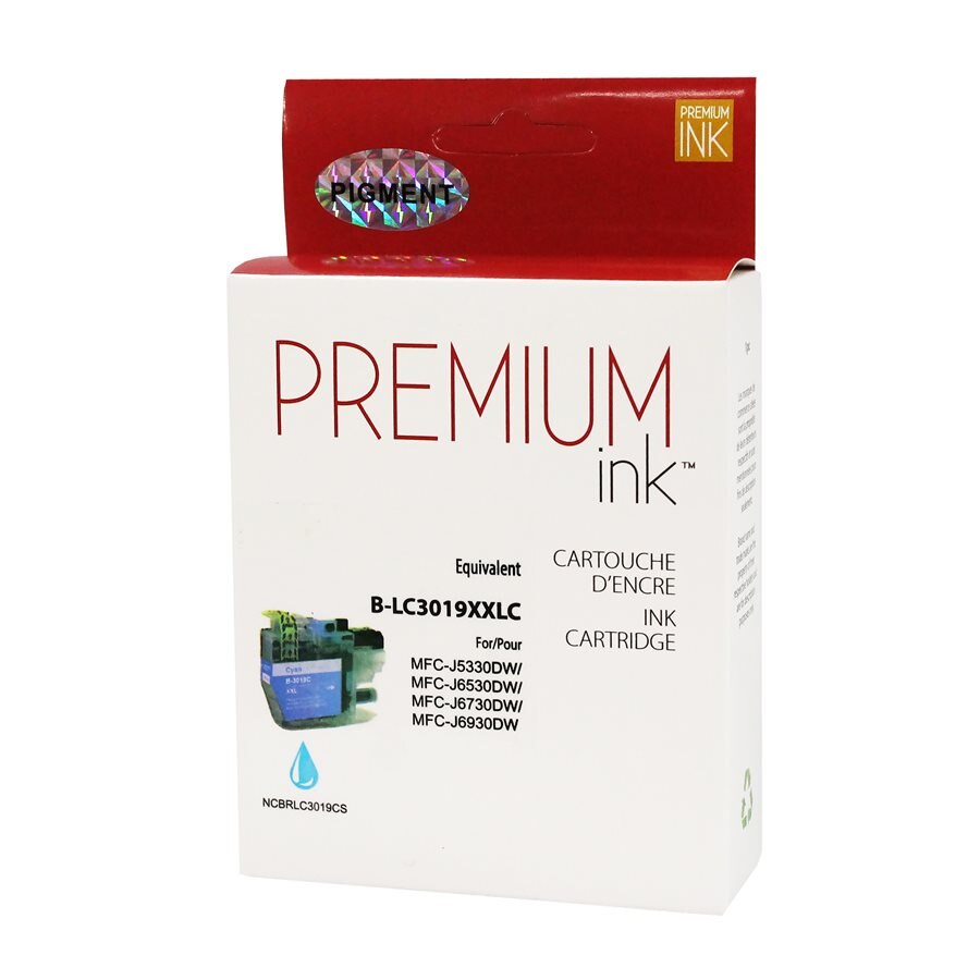 Brother LC3019XXL Pigment Cyan Alternative Premium Ink